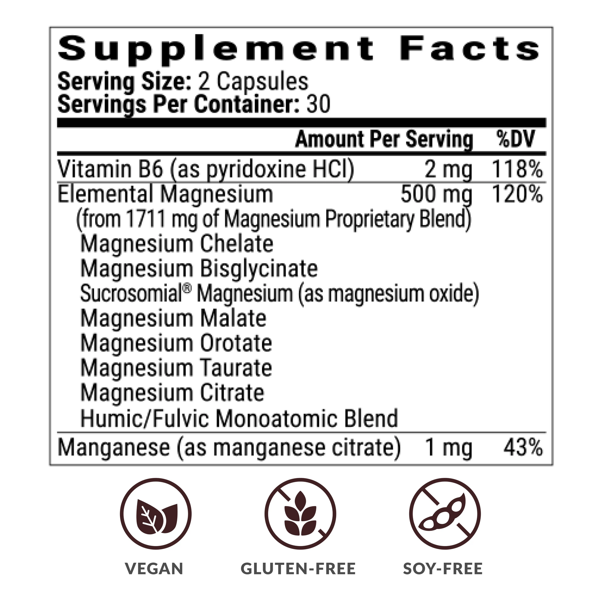 Bioptimizers Magnesium Brekthrough - Ingredients